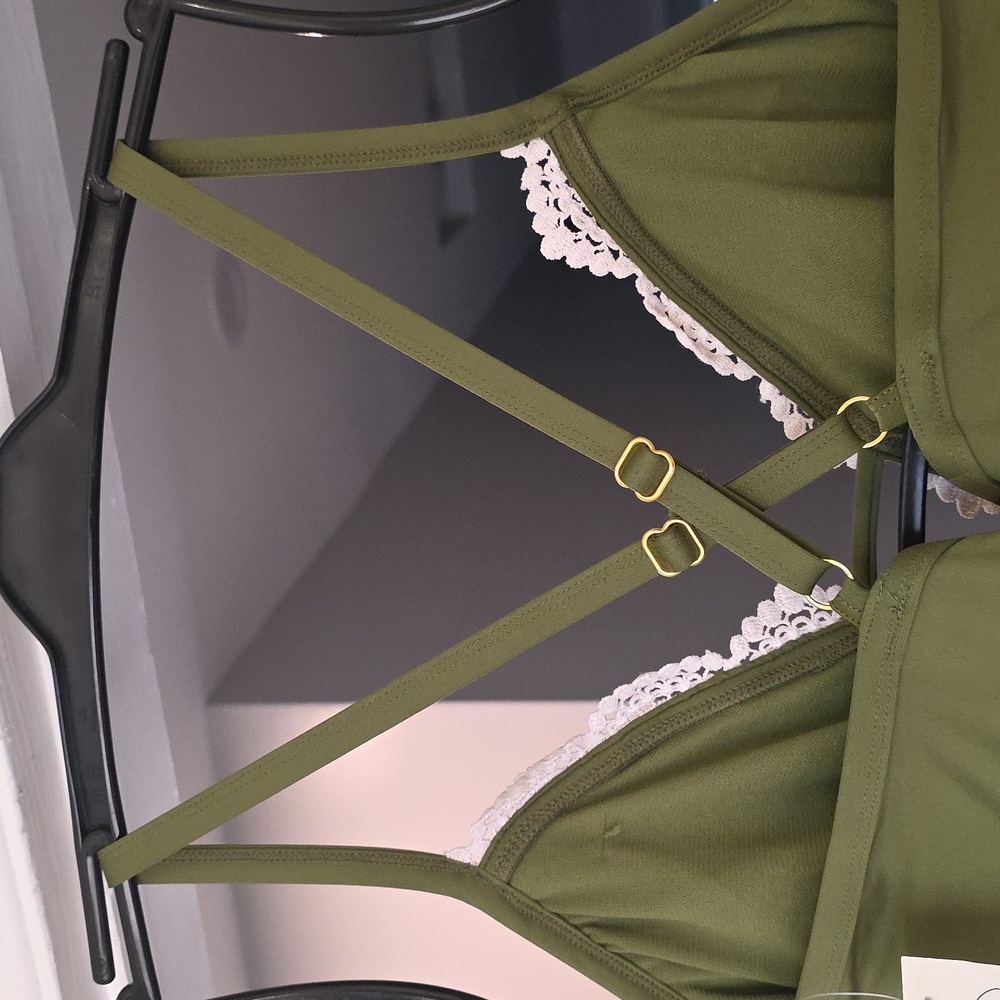 Time and Tru Olive Green Swimwear - Picture 4 of 5